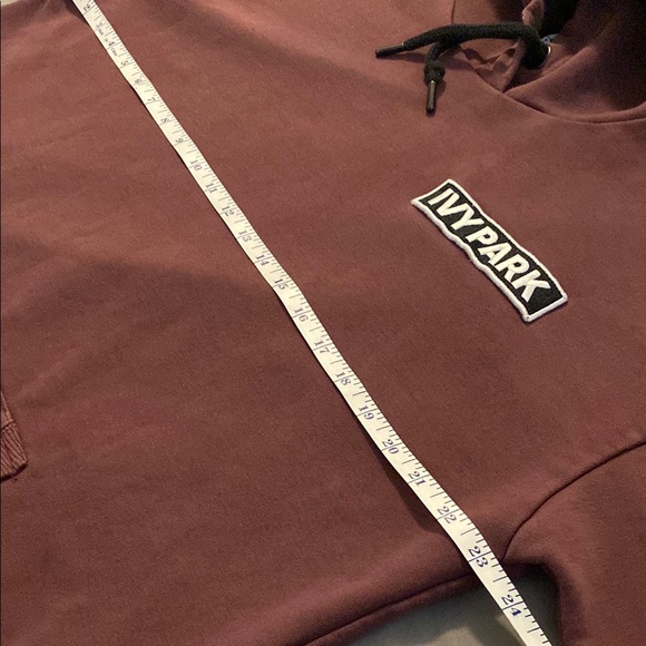 Ivy Park Women's Burgundy Hoodie Sweatshirt - Picture 6 of 12